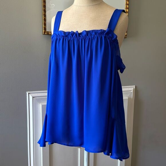 J. Crew Silk Blouse Off Shoulder Sz 12 NWT - Picture 1 of 14